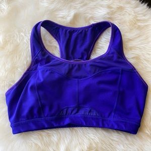 Athleta size L purple sports bra